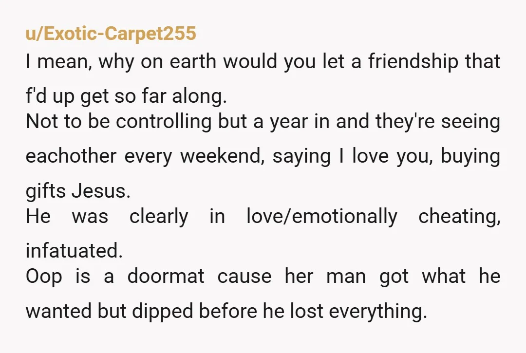 u/leftytrash161 I love that shes just completely glossed over and failed to address that her husband, before his come to jesus moment, was very likely sleeping with Pam. Sorry, the...