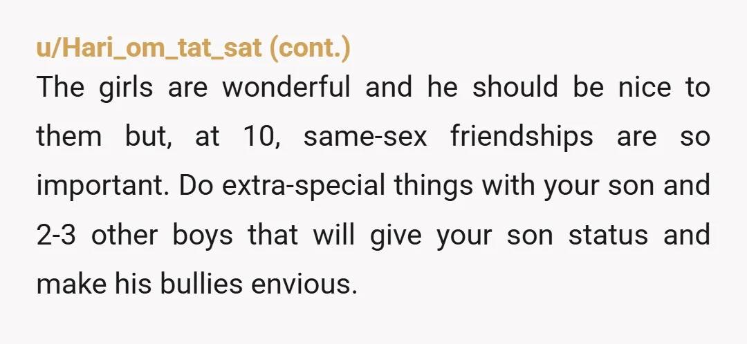 u/Impressive-Rock-2279
I’d be more concerned about his attitude about girls- sounds like a future manosphere contender if that attitude isn’t nipped in the bud real quick.
NTA
