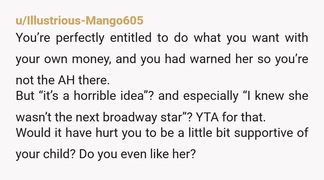 u/ConflictGullible392 NTA for not paying her loans but seems like you have been an AH to her in general. 
