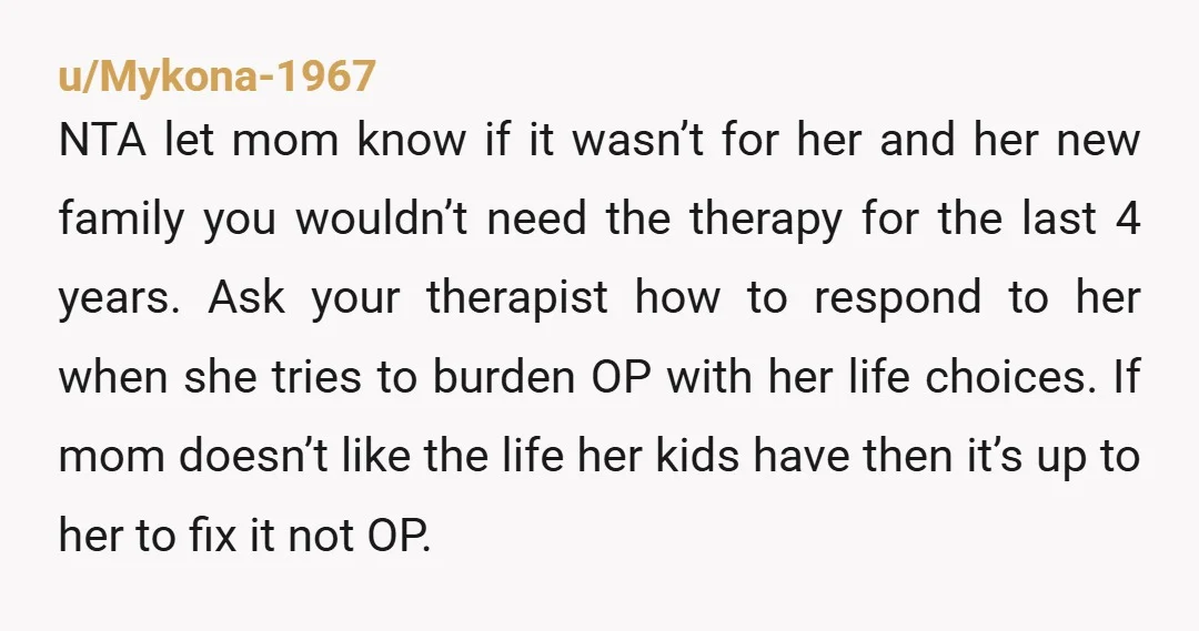 u/OnlyWishfulThinking7 NTA but it might be worth calling CPS for her kids’s sake. Also, it might be worth setting a boundary that if she starts talking about that, you’ll hang...