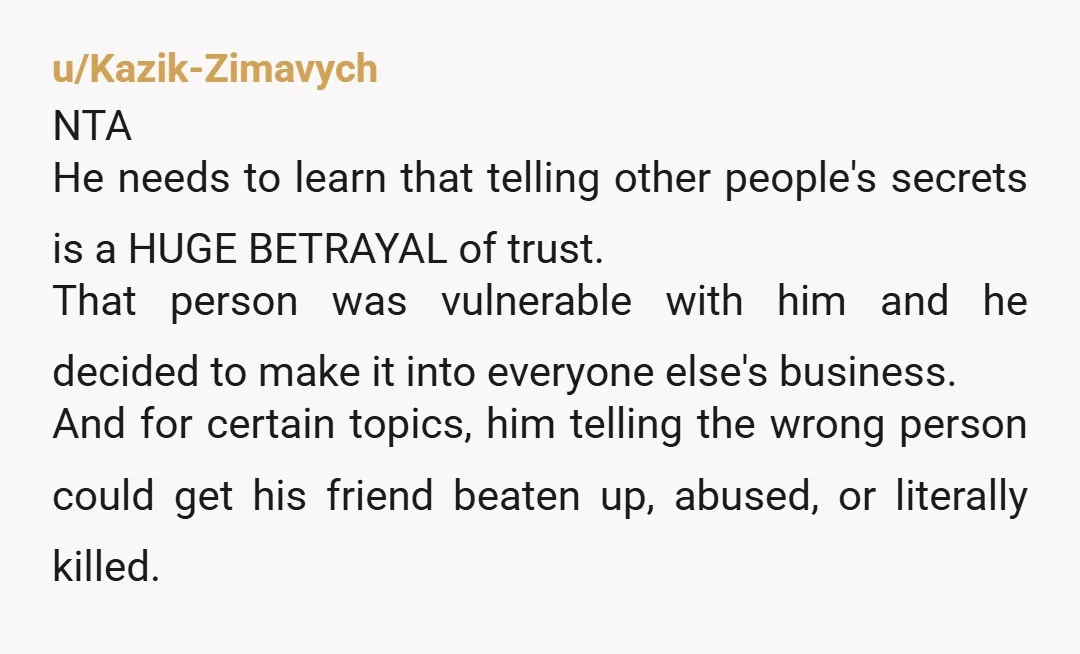 u/nicegreekgoy
You told him the truth with pure intentions. NTA.
