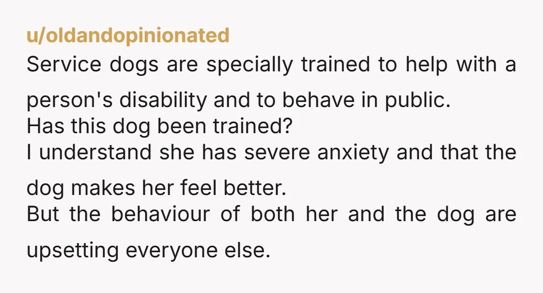 u/Rare-Use-613 NTA Atlas is an emotional support dog NOT a service dog. My ex had seizures and we got a dog to help distract him and make him happy, but...
