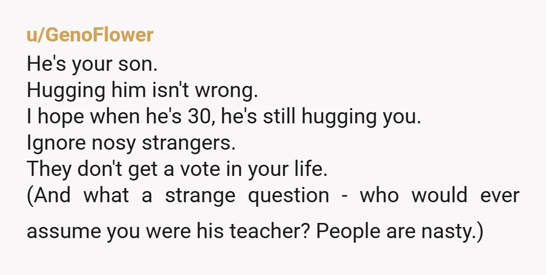 u/JulietKiloNovember She's the AH. You're amazing. I think it's wonderful that he feels comfortable enough with you to let himself relax with you. Don't let it get to you. That...
