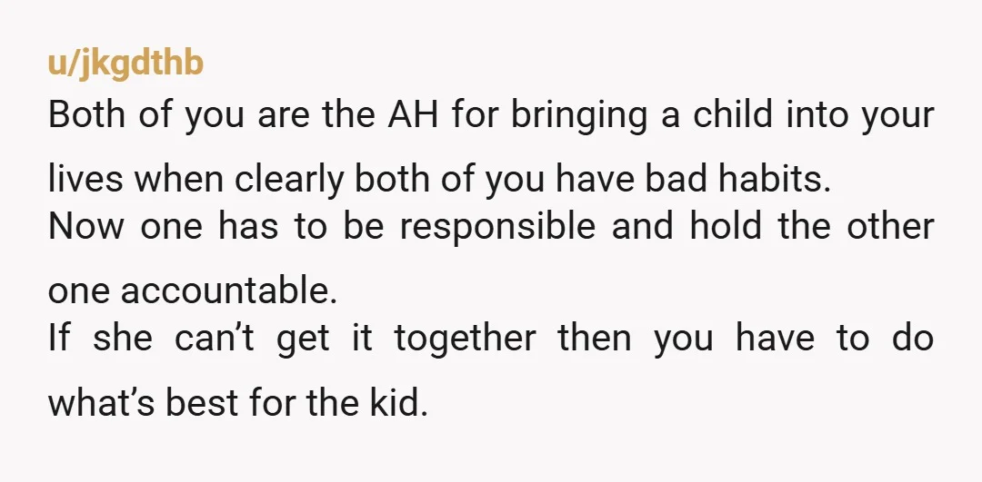u/drharleenquinzel92 NTA However, you are in over your head. There are stages when it comes to this, rehab is usually a last resort. She may need it eventually, but it...