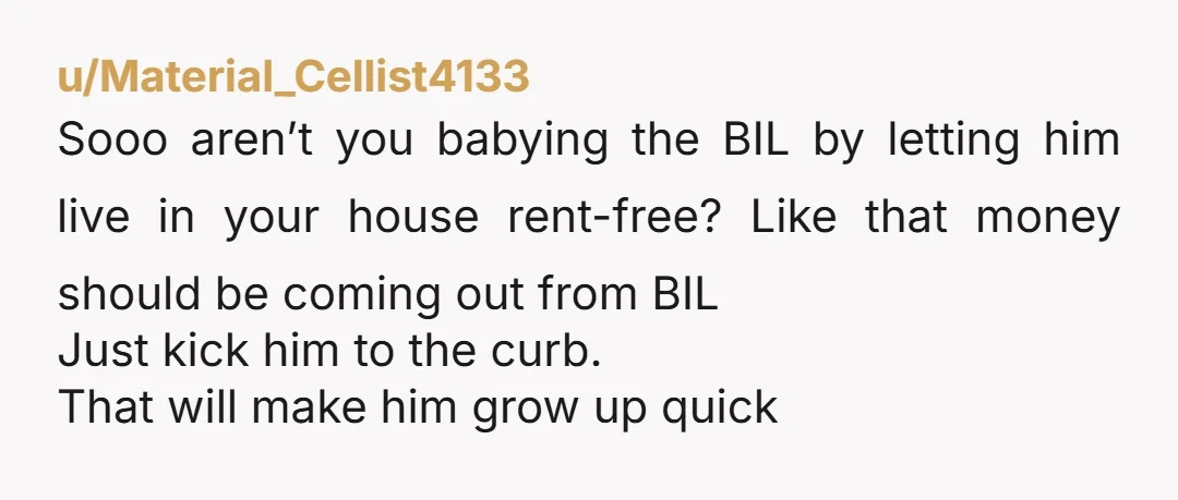 u/anakitenephilim So basically you continued to be a doormat and your mil and bil completely get to continue getting away with it. Well done.