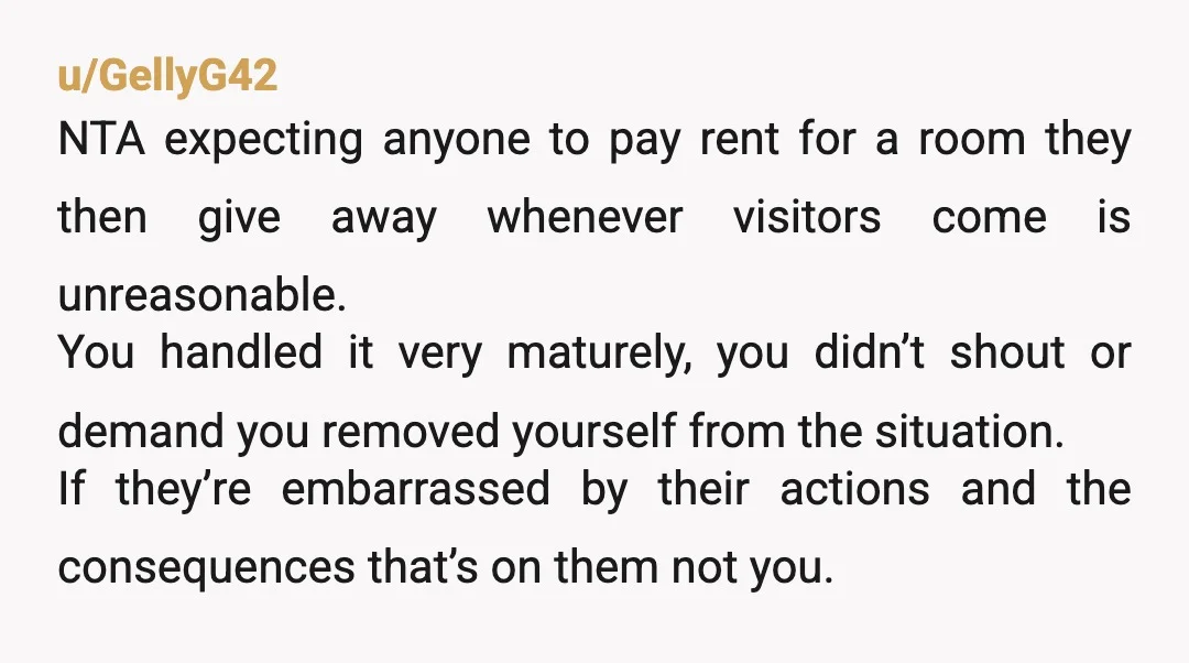 u/Kakashisith
NTA! Your parents didn\`t keep their promise. And now you don\`t have to pay rent for them, cause you\`re not living there anymore. You did nothing wrong.