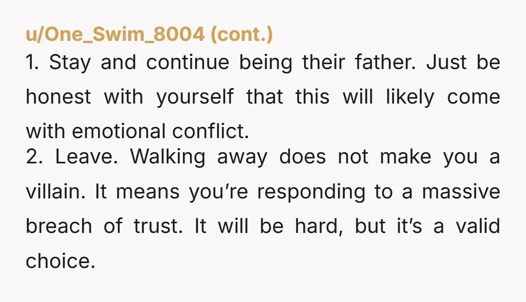 u/slightly_overraated Dude why are you taking the word of an addict and a liar? Why are you willing to just drop kids you’ve raised for over a decade?! Are you...