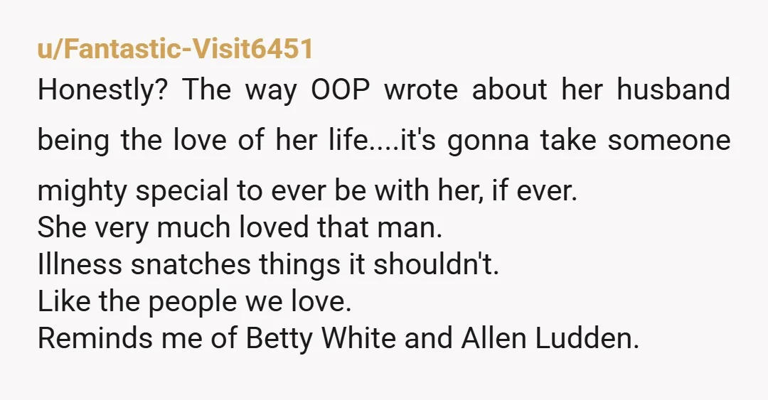 u/TineyFoxey
I remember reading this and damn who would have guessed this rollercoaster with this damn sad ending.
I hope she is finding peace.
I'm wishing her all the best.