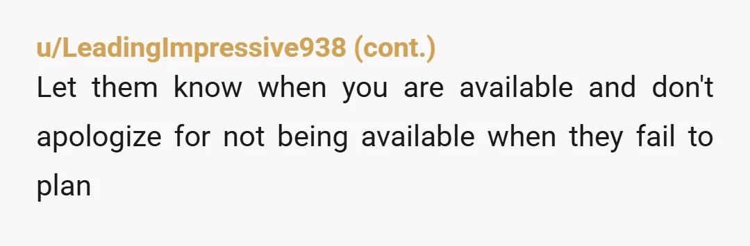 u/anakitenephilim Why do you keep apologising? YTA to yourself for not standing up for your right to sleep and privacy.