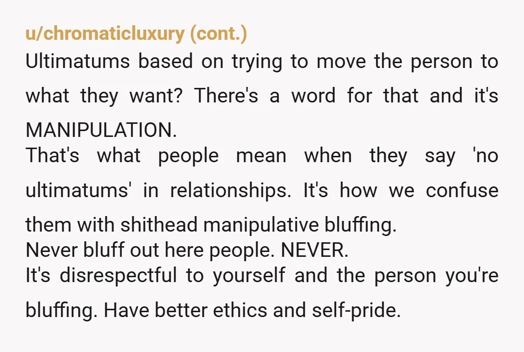 u/Proper-Positive5171 Anyone who can demand you buy them a house just because you have the means to. is INSANE. Run for the hills, babe. You're worth so much more. He...