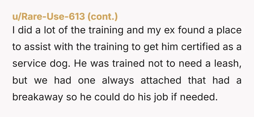 u/Samuscabrona As a disabled person- your sister is abusing a system and making those of us who actually need SERVICE animals look bad. This is a pet, not a service...
