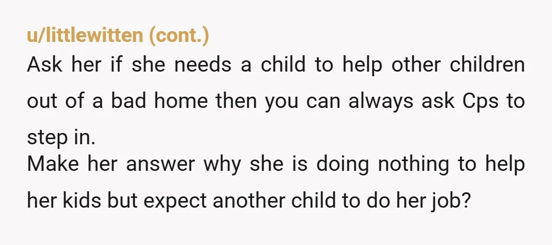 u/Glittering-Paper4516 NTA. Your mom is acting like life happens at her. These were her choices as you said. You don’t owe her anything. I’d hang up each time she brings...