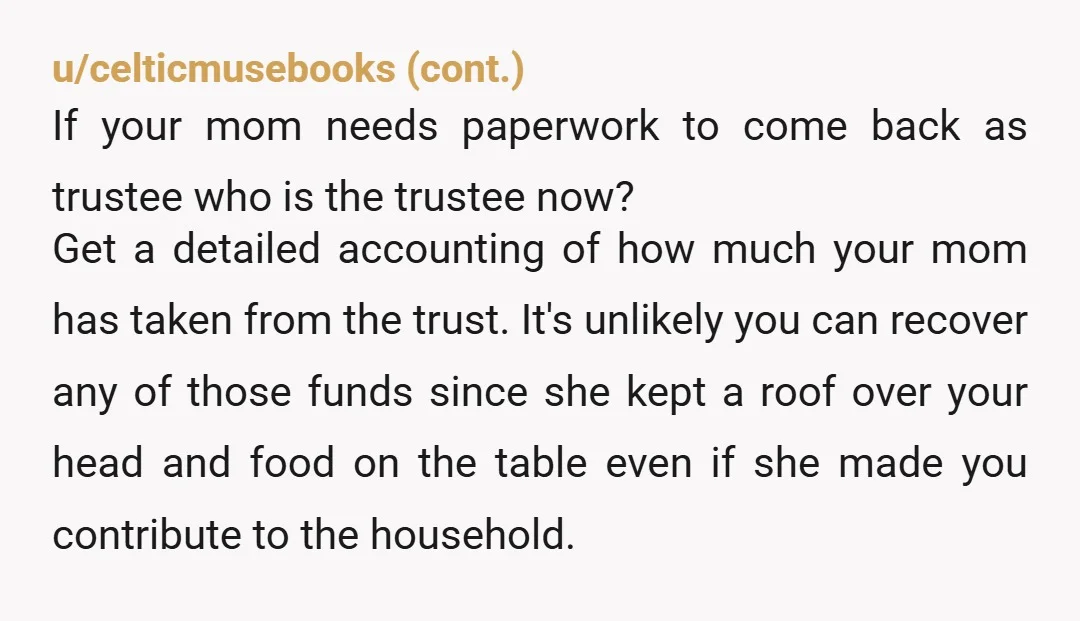 u/Hminney If she gets co-authorisation she'll empty the account into her own, and probably not spend it on your dad. Just say "no". Keep in touch with your dad and...