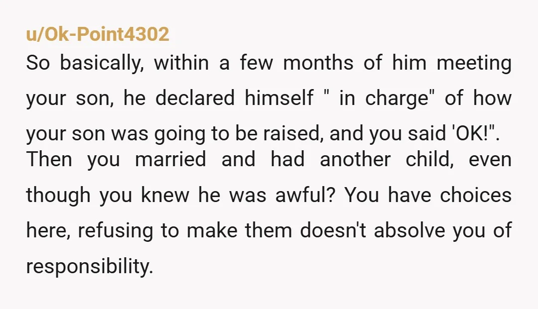u/Fatkitty22 Okay, mother to mother here. You are in a terrible relationship. In this story--you don't say one nice thing about your husband. This attitude is abusive and I'm truly...