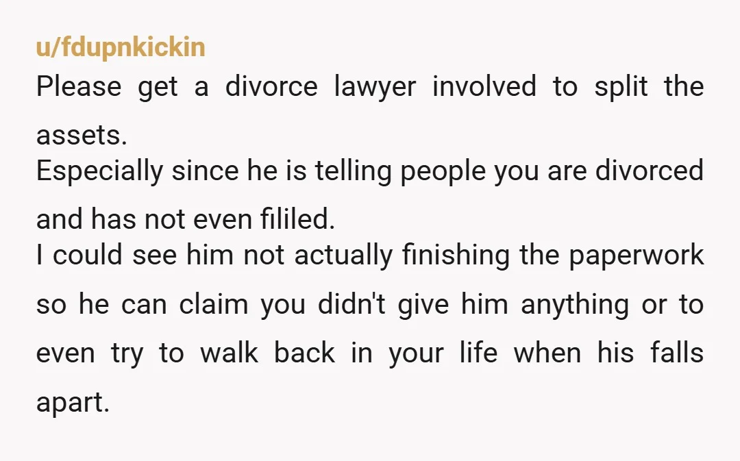 u/hisimpendingbaldness
Tell him for 50k you will do it. Write up a contract.
With real property involved, I think you should lawyer up.