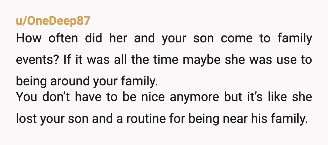 u/underwater-sunlight NTA maybe you could have dealt with it all with a bit more compassion, maybe a gradual distancing would have caused more long term drama, we dont know and...