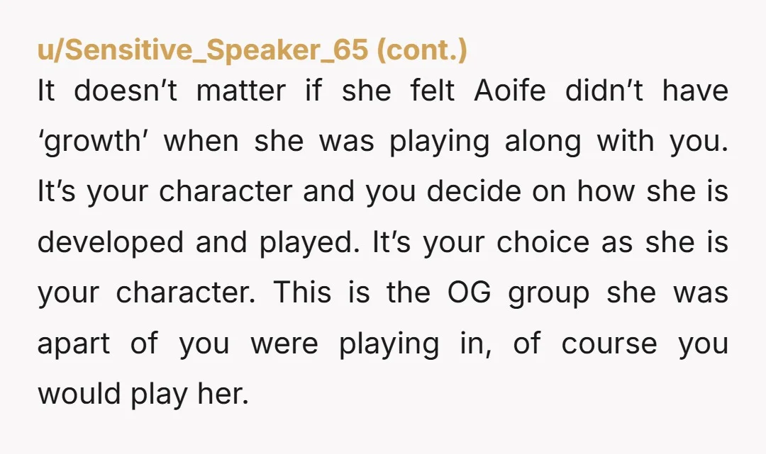 u/Peter_E_Venturer This wizard character is a moral absolutist who claims that her ideas and morals are superior to everyone else’s. When she got the chance to play your character, she...