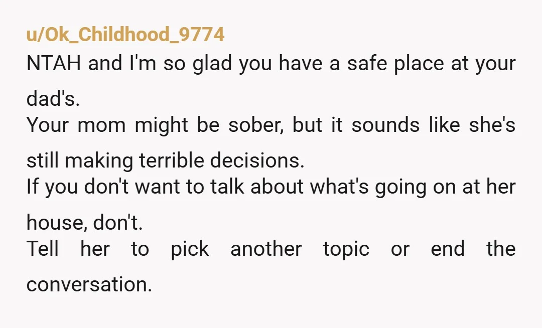 u/FormalFuture5307 She wants you to protect them from the chaos? What about protecting you? ?? Why in the world would that be your problem? And letting her husband treat you...
