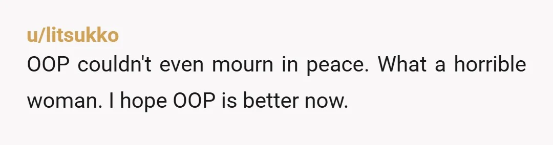 u/Gwynasyn
That woman sounds pants-on-head crazy. I hope her family and close friends got her into therapy...