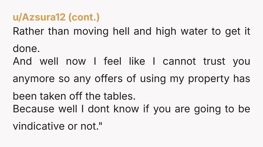 u/carmelfan NTA. I'd tell everyone "But she can't possibly want to have her wedding in a shithole!"