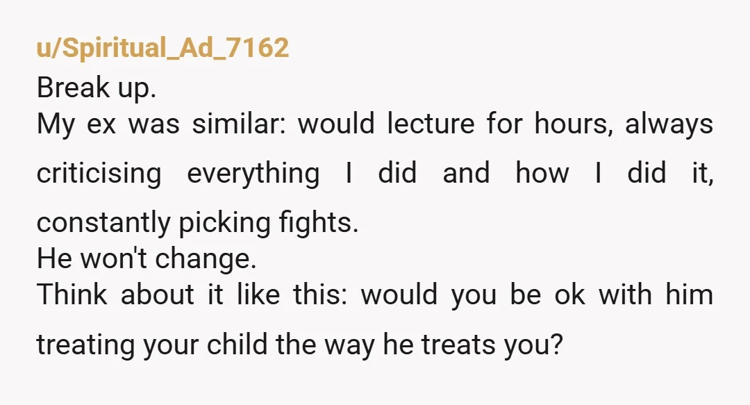 u/MajorYou9692 How old is your partner as he seems to be treating you like a daughter so seems a lot older 🤔