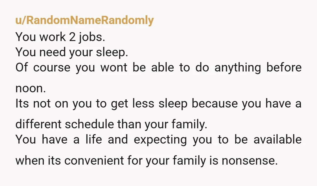 u/Organic_Start_420 You need to stop apologizing. Your nephew is not your responsibility.your free time is yours to decide what you do and you need to set some boundaries with your...