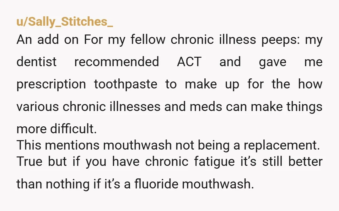 u/gasp732 My dentist has been getting on my about waterpiking. Its time intensive when Im tired and just want to go to bed. But she’s scaring me into it lol