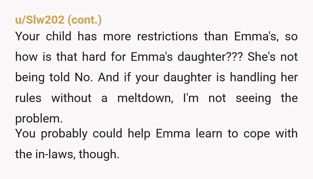 u/NotTheJury What are the compromising she is looking for? Because usually its the person who doesnt allow as much screen time who struggles, in my experience, but that would be...