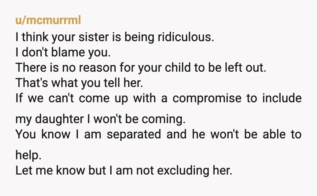 u/StarGlass8859 If you weren’t officiant would your daughter still not be welcome? In that case it’s up to you to decide not to go. If everyone is leaving from the...