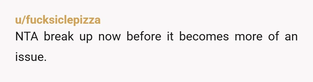 u/Secret-Sample1683 NTA. I’d get out now. Chances are his outlook won’t change. I didn’t think I’d ever want a kid but realized i did once i hit 30 yo. Decades...
