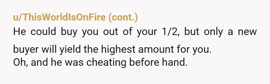 u/Lucky-Technology-174
In the future don’t buy a home with someone you aren’t married to.
Not much you can do now.