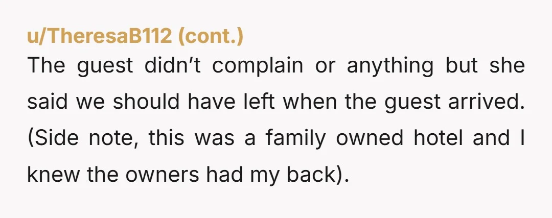 u/mercurygreen I bet that some people that read this have had guest try this AFTER they've checked out.