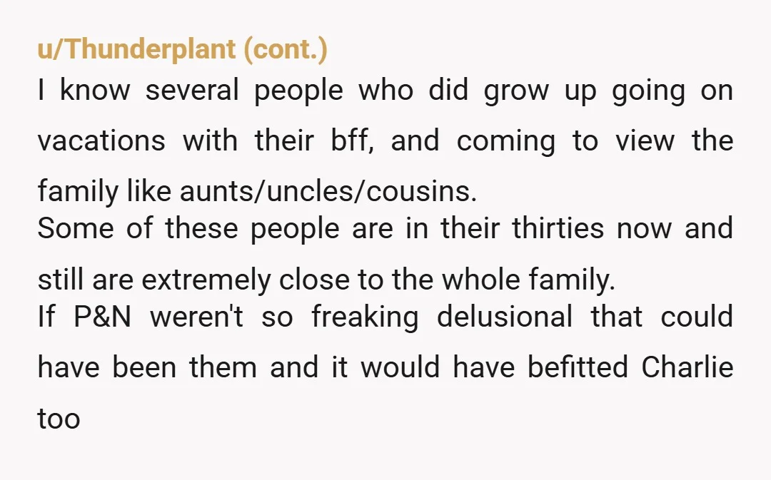 u/Proof_Candidate_4991 Jesus christ, these people are terrifying. I'm so glad OOP has a support system now and is far, far away from their nonsense. Maybe one day when they're older...