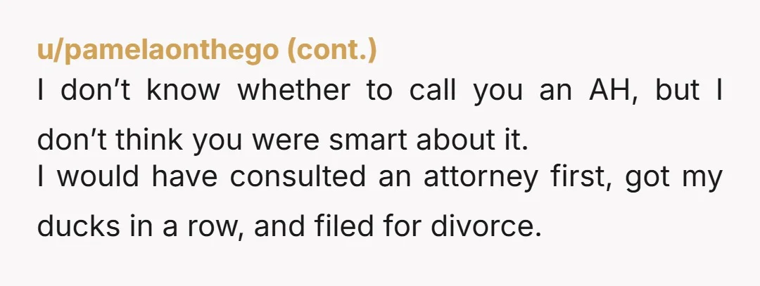 u/standard5891 ESH- the two of you left the issue of sex unaddressed for a year even though it was clearly driving you apart, he went complaining about it to your...