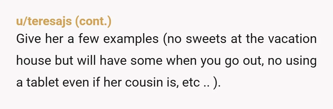 u/yeahipostedthat I didn't even need to finish this to decide ESH. Why are yall going on vacation with people who dislike you? Discontinue this tradition immediately and the dispute between...