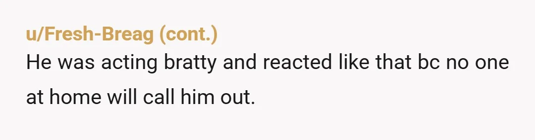 u/WildwoodShadow
LMAO NTA. Karen is going to speak to your manager.