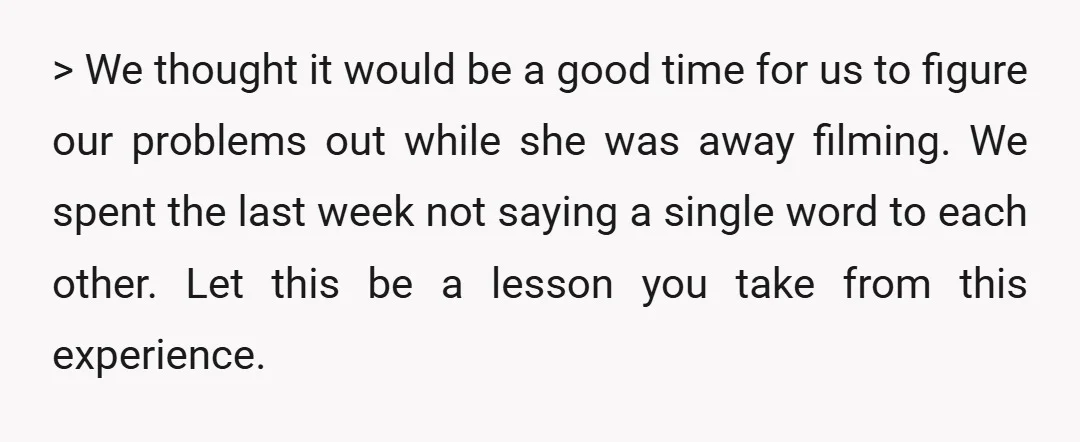 u/Katen1023 Dude, she’s lying to you. She did not “just sleep in his bed”.