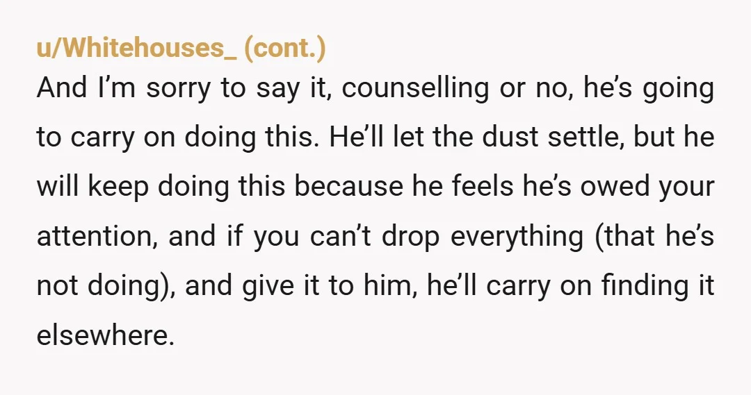 u/Peregrinebullet The thing is - he broke the trust, so he has to do all the work for regaining it. You haven't done anything wrong, being upset and verbally critical...
