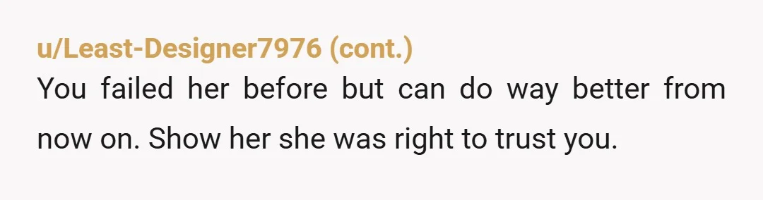 u/starry_nite99 You need therapy. You stuck your head in the sand for so long. The warning signs were there- you just didn’t want to see them. You still don’t. The...