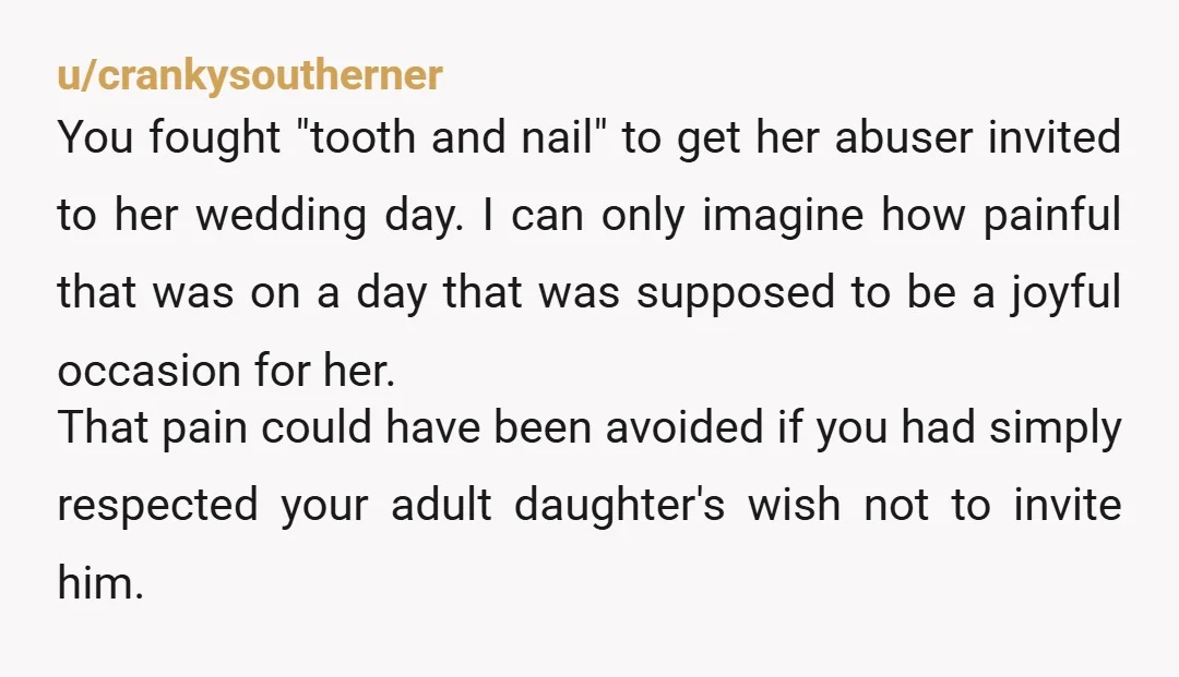 u/Away_Doctor2733 It's a horrifying thing to realize. You failed your daughter by not being aware of this up to now.  I'm sure you always had good intentions and never intentionally...