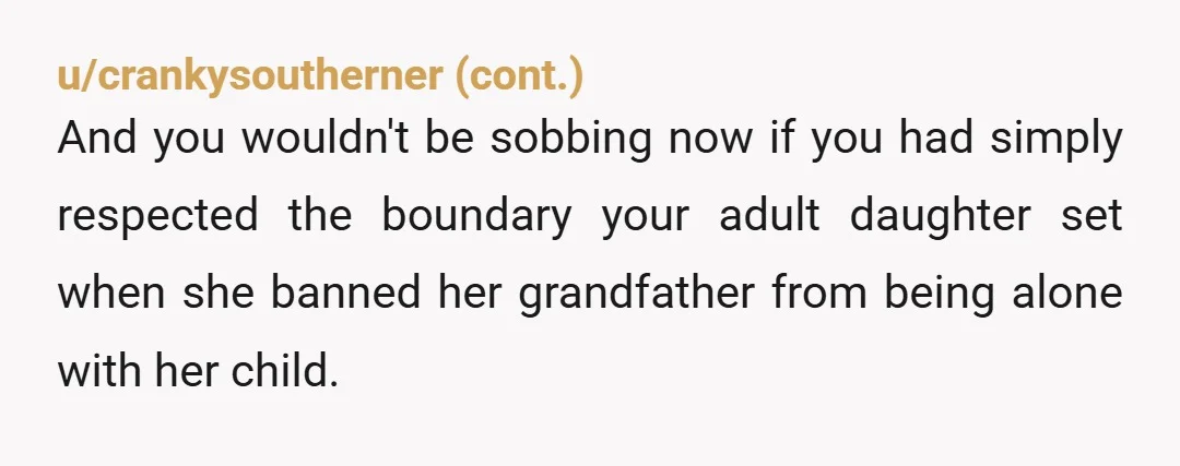 u/turnipmode OP come back and answer for your crimes. You failed her. How many times did you dismiss her for having mental health issues bc of genetics? Did you ever...