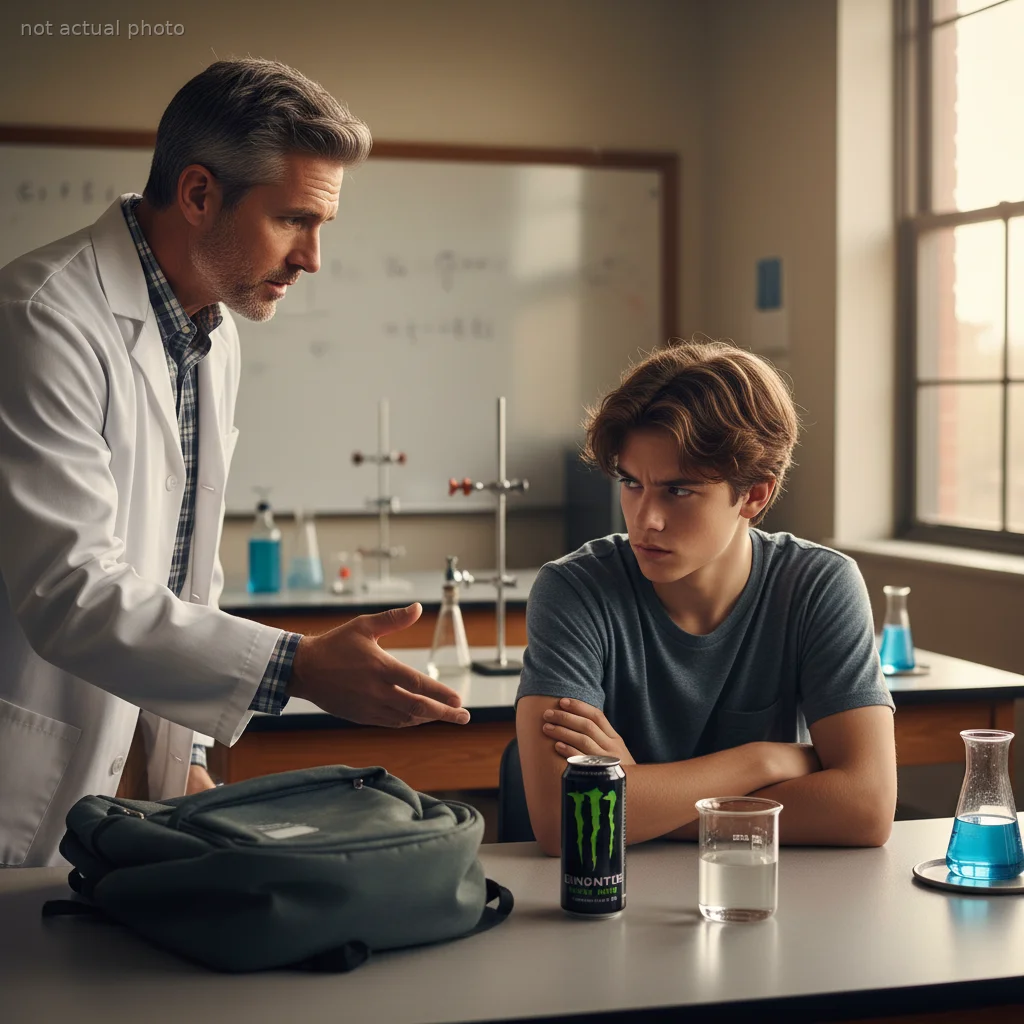 Teacher Calls Out Student’s Energy Drink as “Poison” — Now the Dad Wants a Meeting