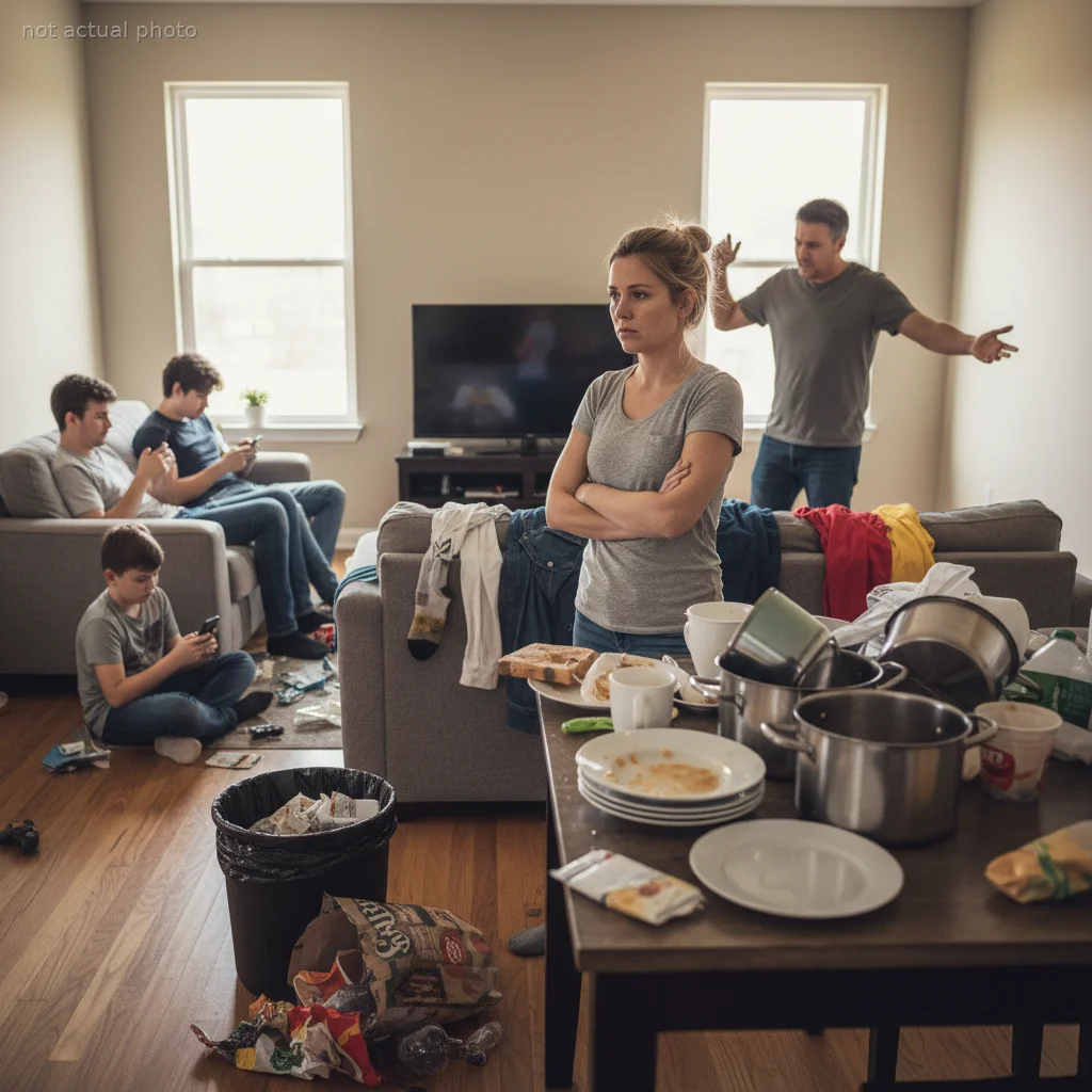 She Stopped Cleaning Up After Her Boyfriend's Kids, Now He's Blaming Her