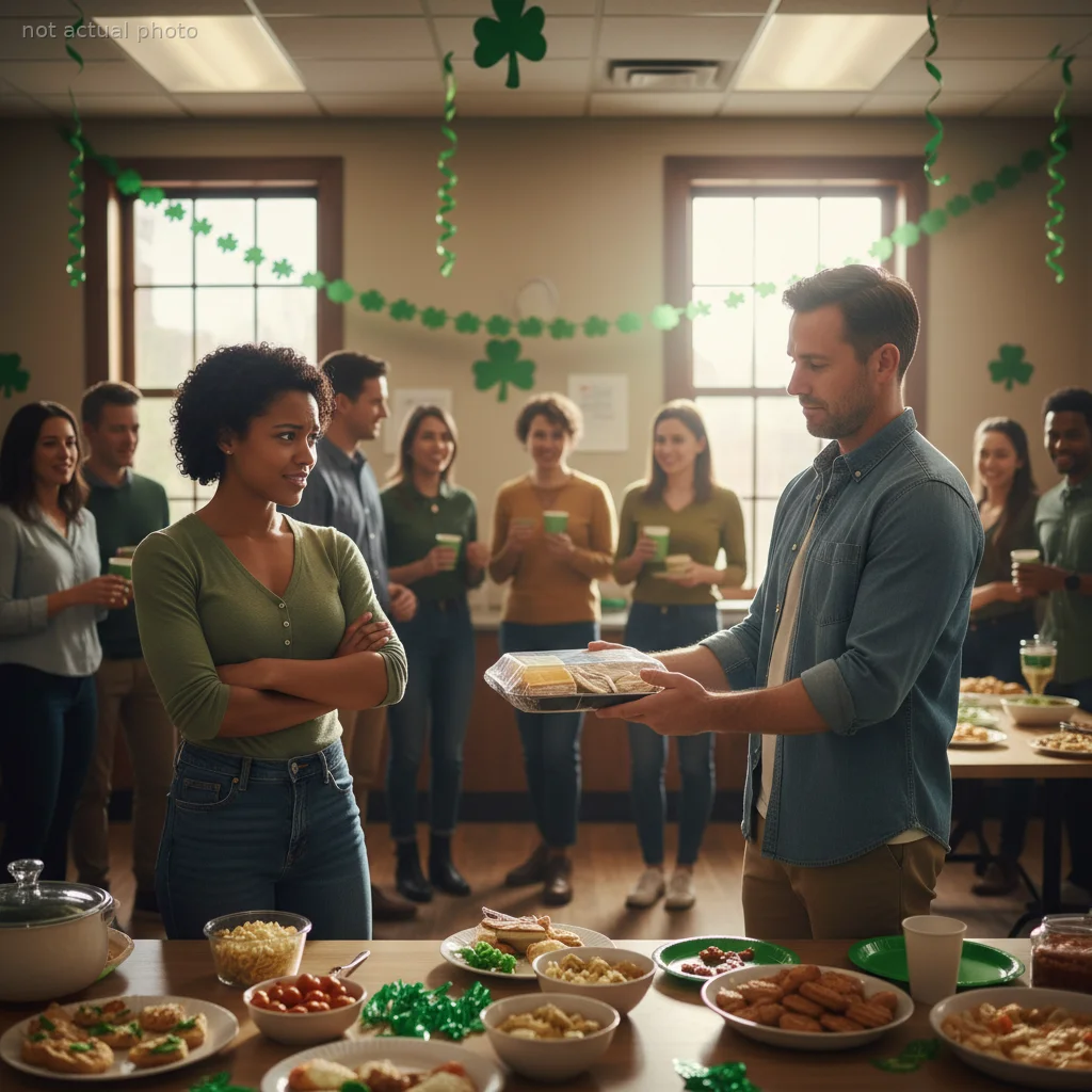 Woman Refuses To Serve As 'The Help' After Coworker Hands Her His Potluck Dish