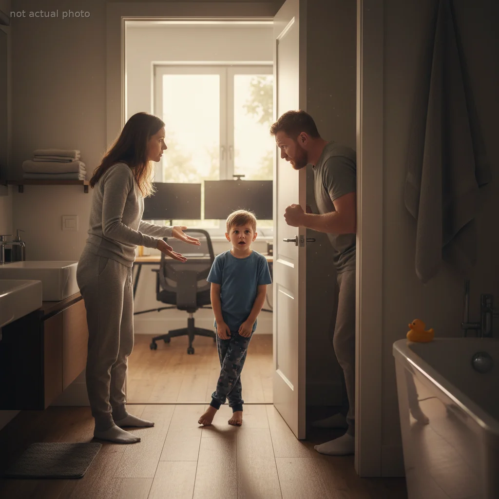 Mother Questions Husband's Bizarre Tantrum After He Refuses to Let Their 8-Year-Old Use the Bathroom First