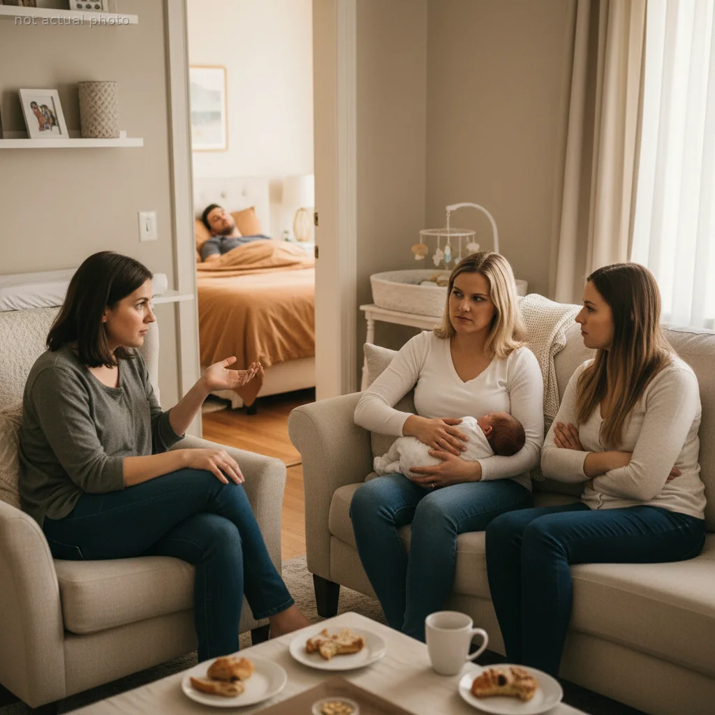 New Mom Shuts Down Friends After They Judge Her for Letting Her Husband Sleep Through the Night