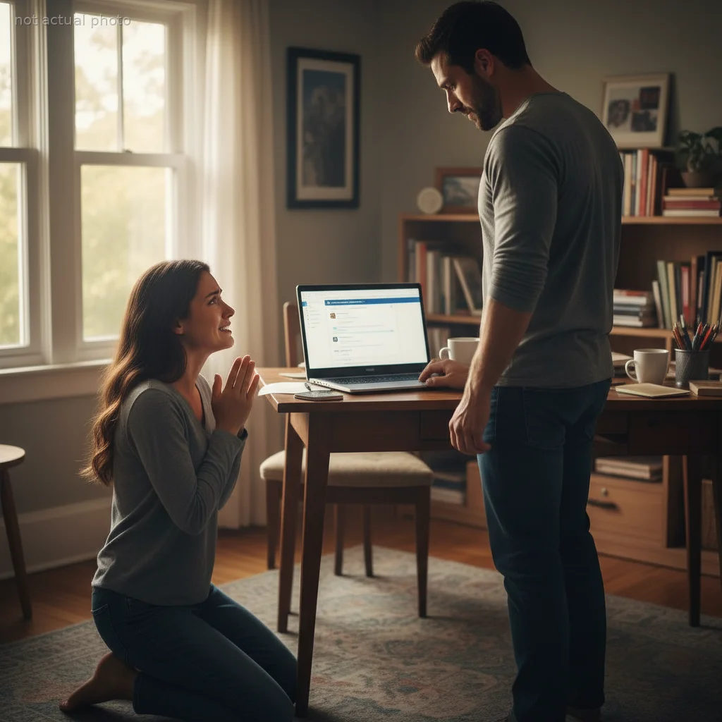 Woman Begs Husband for a Second Chance After Her Long-Term Workplace Affair Is Exposed by a Random Notification