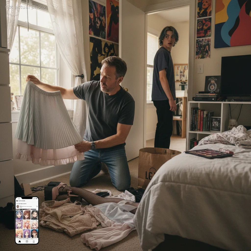 Single Dad Discovers His Teen Son's Hidden 'Femboy' Wardrobe, Reacts in the Best Way Possible