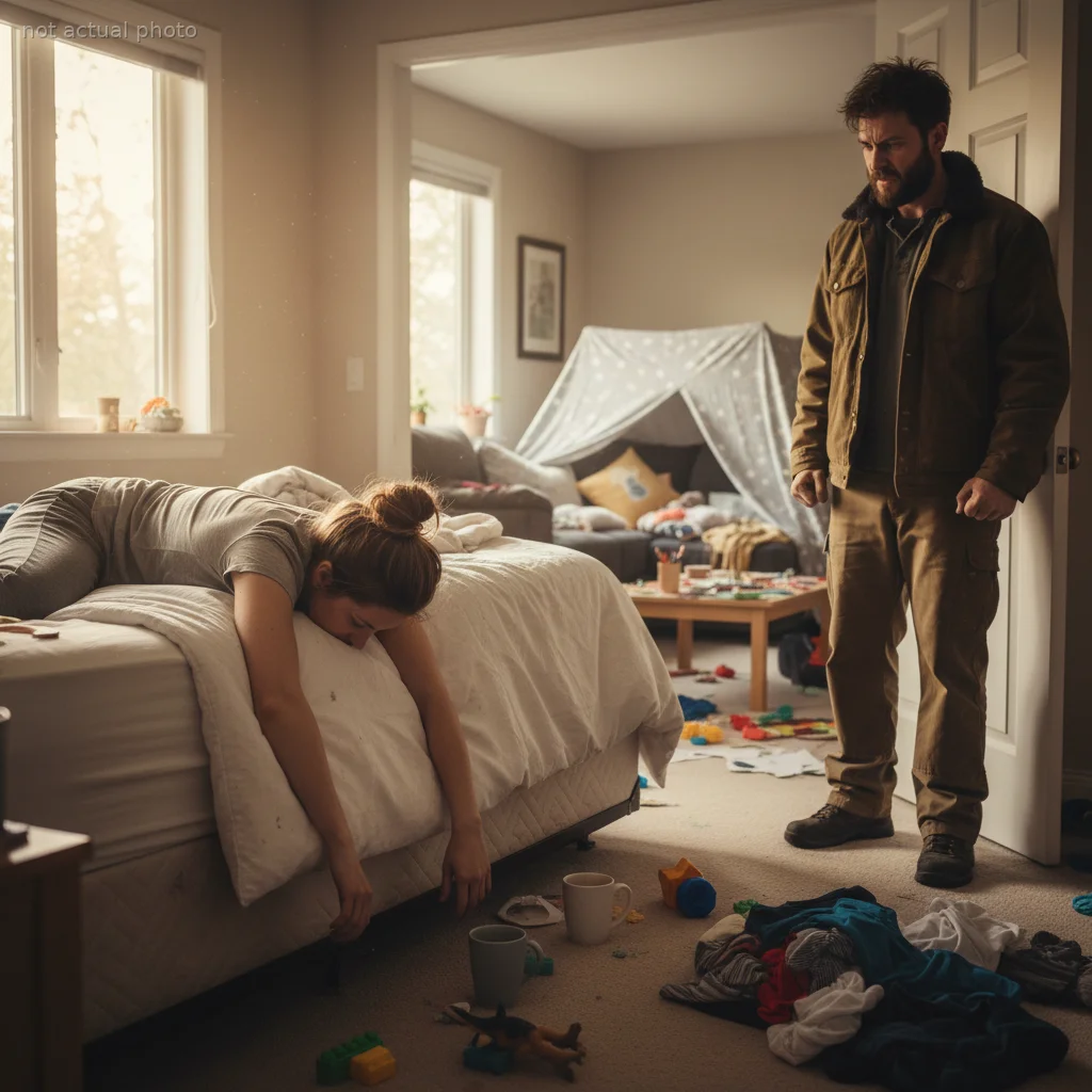 This Stay-At-Home Mom Collapsed From Exhaustion—Then Her Husband Called Her A 'Burden'