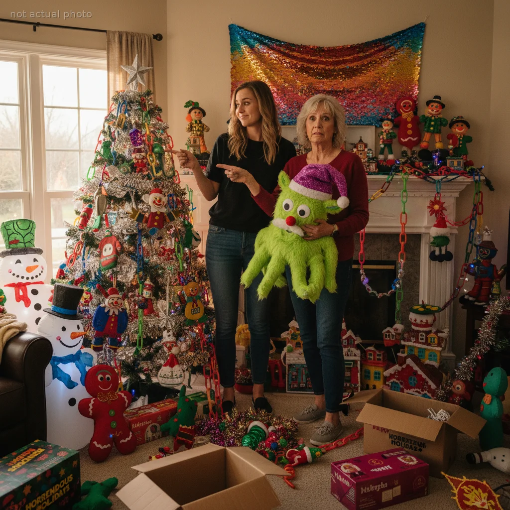 Woman Pranks Her One-Upping Stepmother Into Buying The World's Ugliest Christmas Decorations